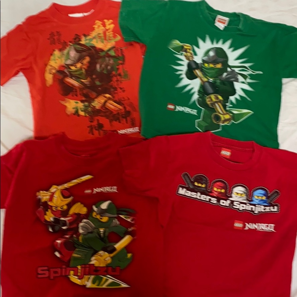 Lot of 4 Lego Ninjago shirts (Size 4/5)